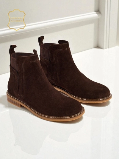 Altesse Ankle Boots in Dark Brown Suede
