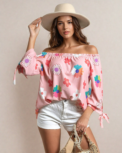 Royalfashion Women's blouse a'la Spanish floral blouse