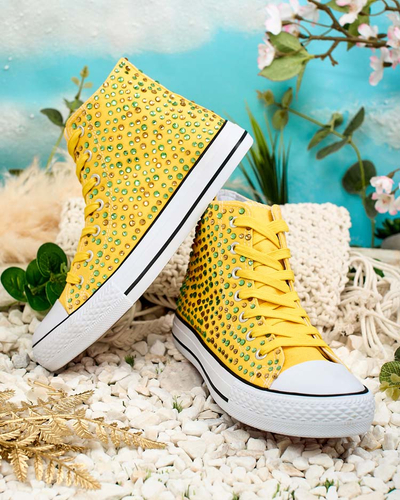 Royalfashion Women's sequined sneakers Shis