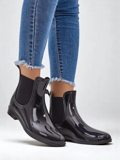 Royalfashion Sieviešu lakoti gumijas zābaki Seris