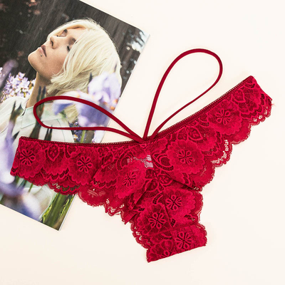 Women's lace brasilian burgundy - Shoes