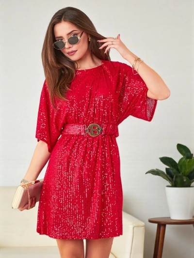 Royalfashion Sieviešu kleita ar spīdumiem