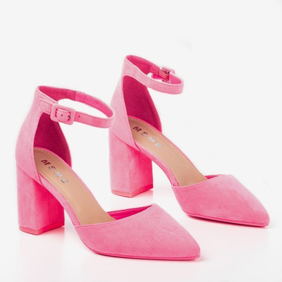 Neon pink women's sandals on the higher Raviola post - Footwear 1