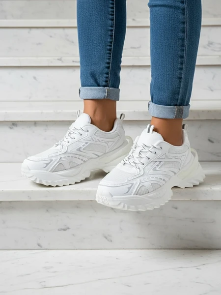White Elysia Comfort Sneakers