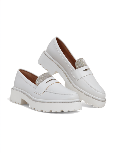 Royalfashion Women's moccasins with rhinestones Vinness