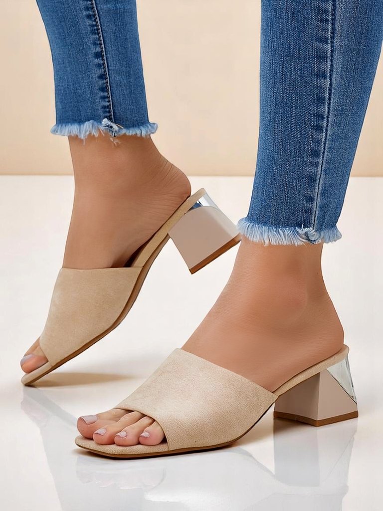 Royalfashion women’s slides with decorative heels Vollatie