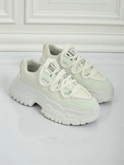 Damskie sneakersy Artemisia Bianca na platformie ze skóry ekologicznej 6,5 cm