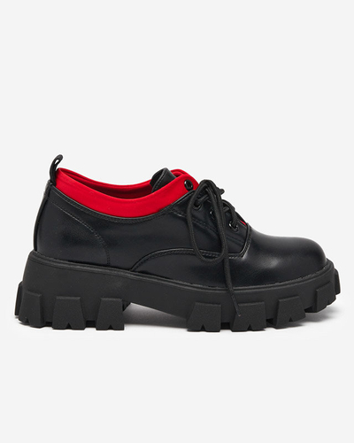 OUTLET Women's eco-leather shoes in black Ozudu - Footwear