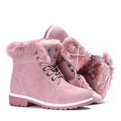 OUTLET Pink warm hiking boots Catalina - Footwear