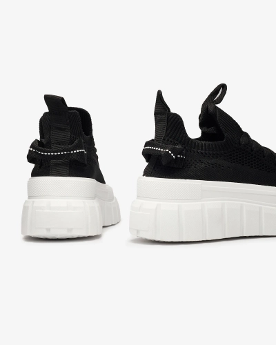 Women's sneakers in black color Juneasi - Footwear