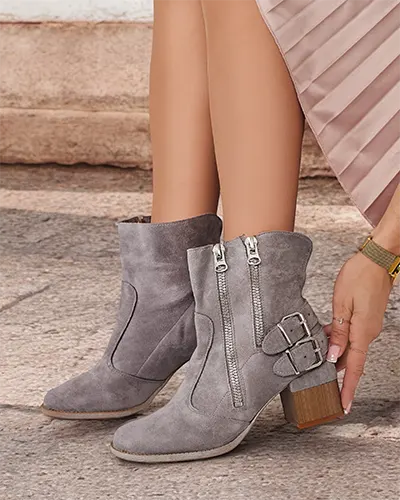 Royalfashion Decorated Zerta Heeled Booti