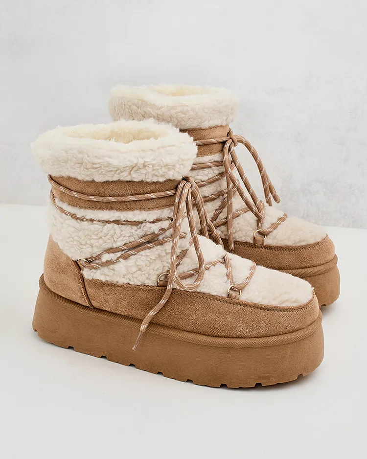 Royalfashion Sieviešu sniega zābaki ar mežģīnēm Evonie