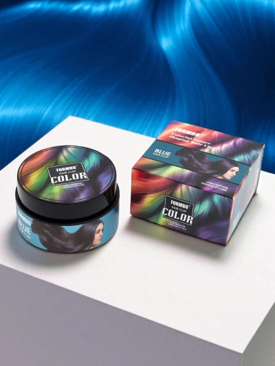 Formbo Azzurro Argus – blue hair clay, Fashion styling
