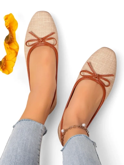 Royalfashion Женские балетки с блестками и бантом Aramie