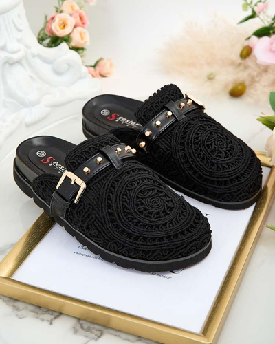 Royalfashion Women's flip-flops with embroidery Leronip