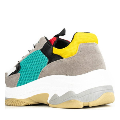 Wielokolorowe buty sportowe Yumeka - Obuwie