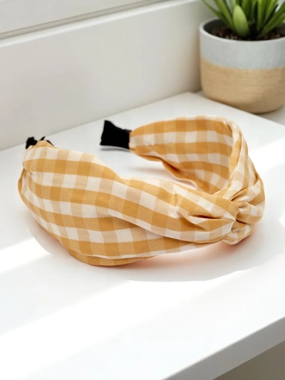 Royalfashion Clara rūtainais matu stīpiņa