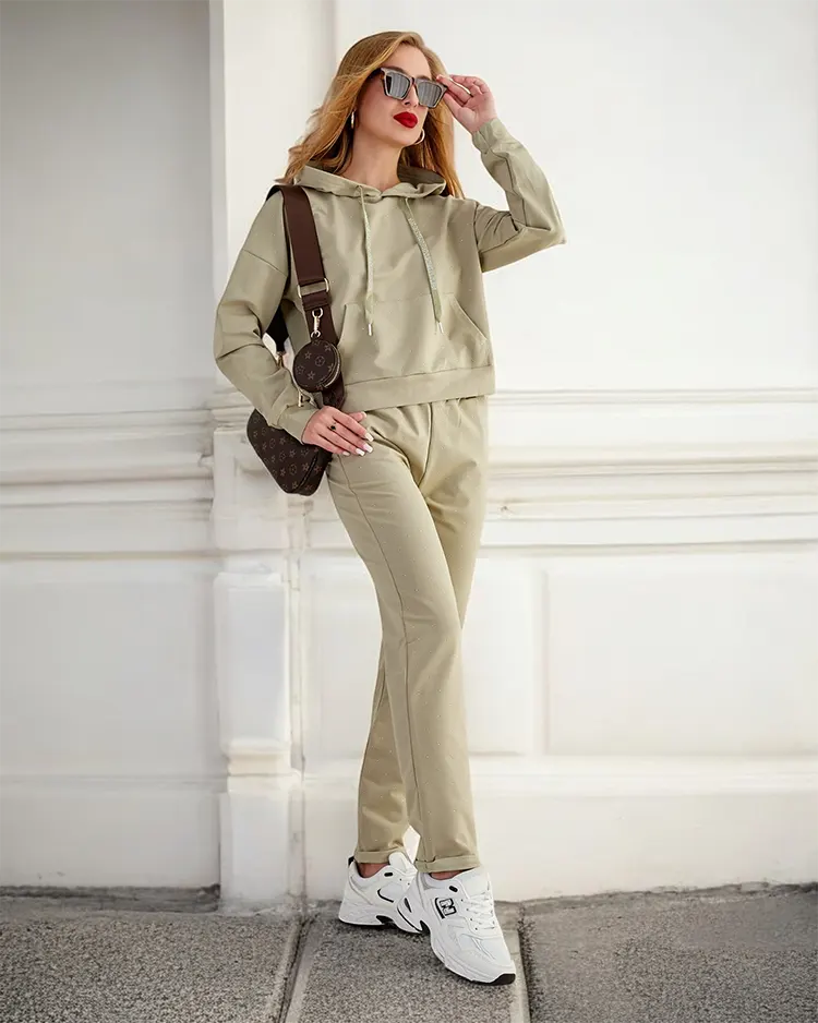 Royalfashion Хлопковый женский комплект толстовок