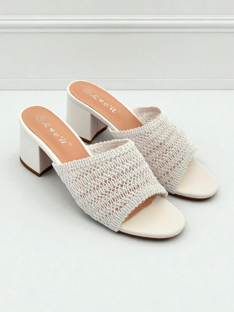 Royalfashion Women's Heeled Mules Sole Bloom