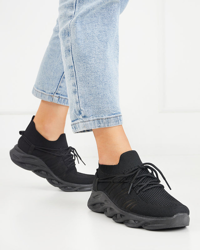 Black Serinto Women's Slip-On Sports Shoes - Footwear