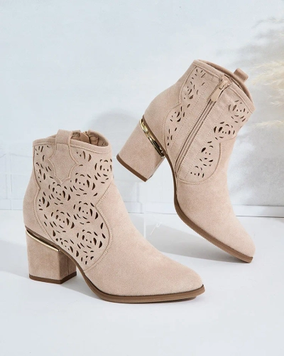 Royalfashion Openwork low stiletto boots Womir
