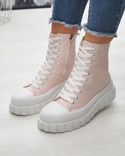 IESPĒJAMĪBA Spilgti rozā krāsas sieviešu apavi ar augstu platformu Kivda- Footwear