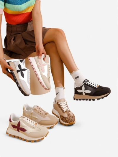 Royalfashion Sieviešu sporta sneakers uz biezākas zoles Aloqa