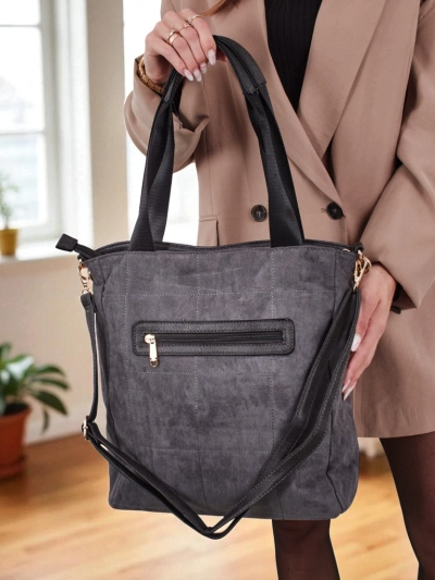 Torebka damska shopper eko zamszowa Twilight Life