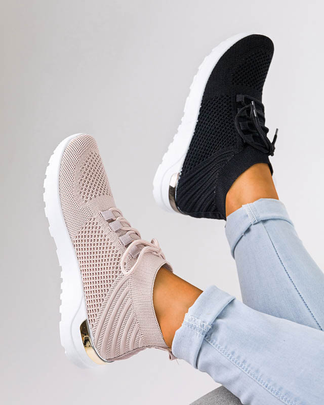 Women's Pink Bamggy Fabric Sports Shoes - Footwear