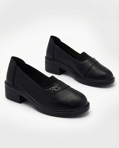 Royalfashion Black women's moccasins Nasannae