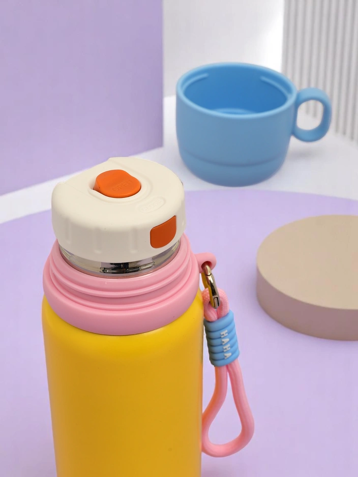 Royalfashion Termiskā krūze termoss ar Happy Smile krūzi