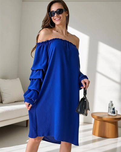 Royalfashion Smooth women's dress a'la Spanish with frills