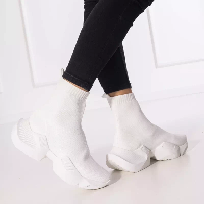 OUTLET Gohi Sieviešu White High Trenažieri - Apavi