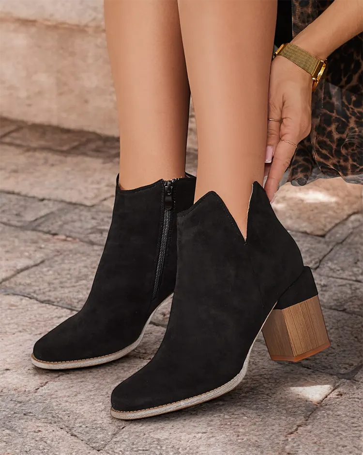 Royalfashion Sieviešu eko zamšādas zābaki Ovi