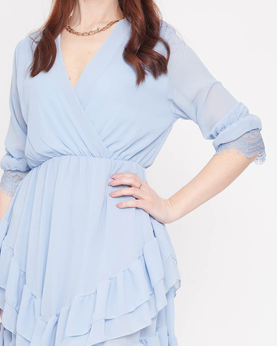 Light blue ladies mini dress - Clothing