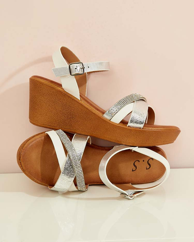 Royalfashion Women's sandals with zircons Bozi