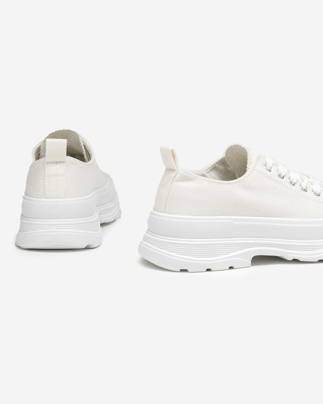 Cresoma cream women's sports sneakers - Footwear