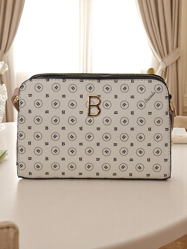 Royalfashion Mazā rokassoma no ekoloģiskās ādas ar apdruku Viva Linea