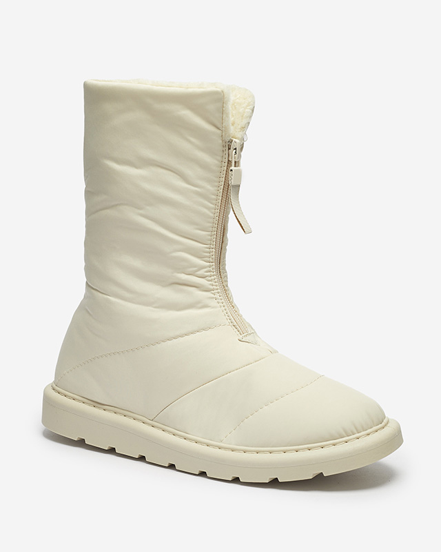 Бежевая женская обувь a'la snow boots Tirigga- Footwear