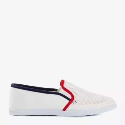 White slip on with mesh Dire - Shoes