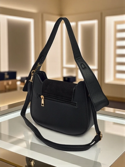 Small women's eco-leather handbag Golden Whisper
