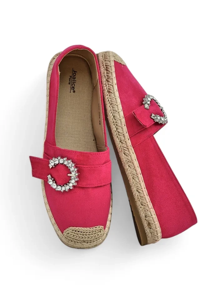 Royalfashion Women's espadrilles with rhinestone decoration Azubbe