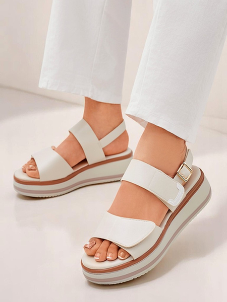 Royalfashion Sieviešu sandales ar biezāku zoli Tulipp