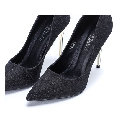 Black stilettos with glitter Cassidy - Footwear