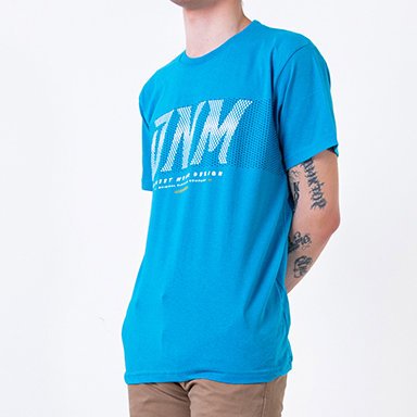 Blue cotton t-shirt for men - Clothing