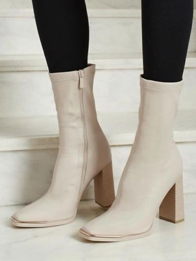 Damske botiki eko-leatherske tele kolumna Morvella