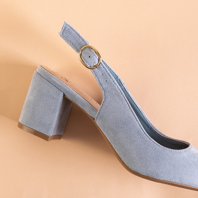 Blue women's sandals on the Siofra post - Footwear
