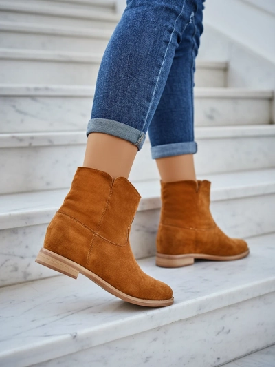 Botki Eliana z Zamszu Ekologicznego na Koturnie