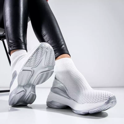 OUTLET Белые высокие спортивные туфли от Lupine - Обувь