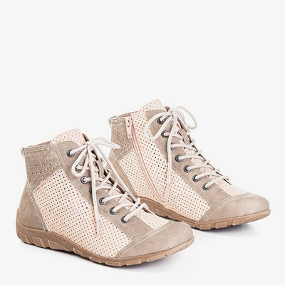 Iria pink and green women's sports shoes - Footwear